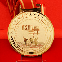 甘肅優(yōu)秀青年獎?wù)耞獎牌定制  獎?wù)轮谱?定制獎?wù)?定制紀念章 定做紀念幣 獎牌制作  員工福利