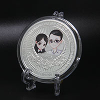 上海結(jié)婚紀(jì)念章100克銀章_ 紀(jì)念章制作 定制紀(jì)念章 銀章制作 結(jié)婚祝壽