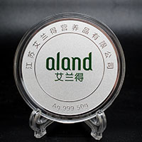 江蘇艾蘭得50克銀章_制作銀章  金銀章定制 定制紀念章 紀念章定制 員工福利