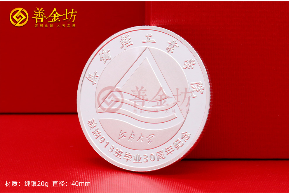 江蘇無錫輕工業(yè)學(xué)院30年同學(xué)會(huì)紀(jì)念章